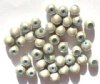 40 6mm Round Grey Miracle Beads